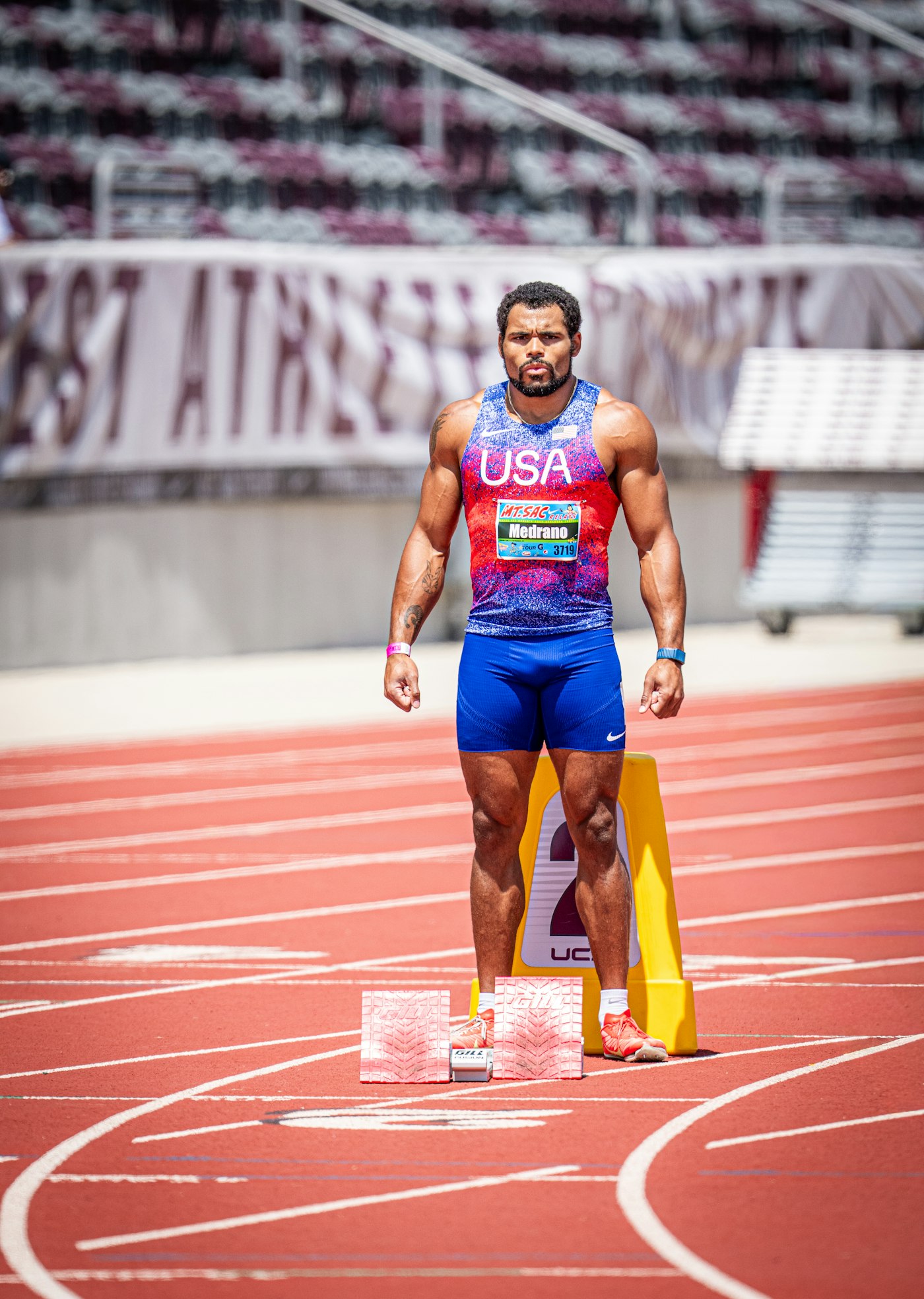 Track athlete representing sports opportunities on AthloNext